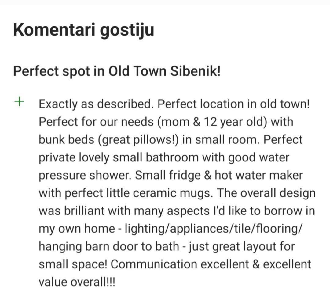 Rooms & Studio Apartments Šibenik Eksteriør billede